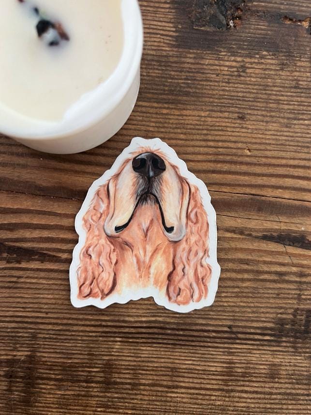 The Cocker Spaniel  Dog Sticker