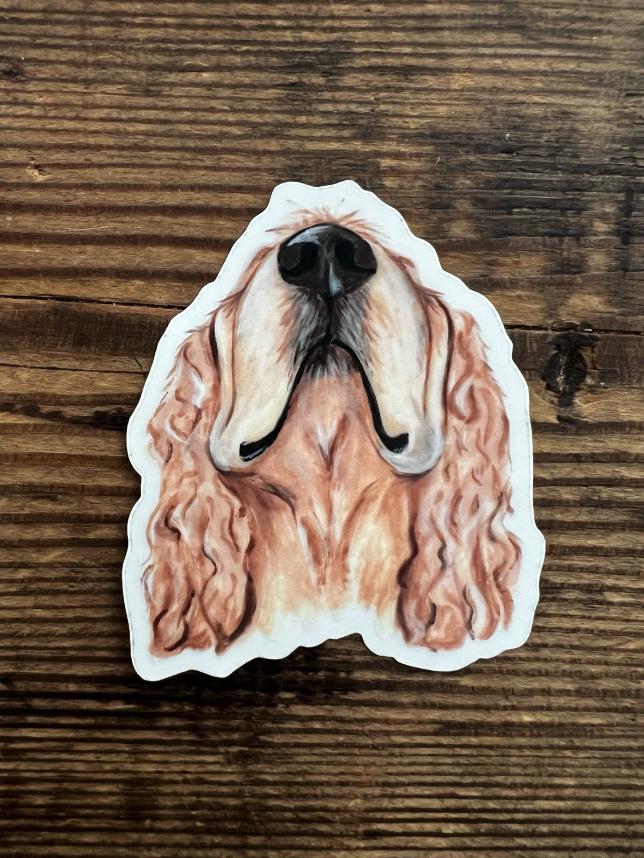 The Cocker Spaniel  Dog Sticker