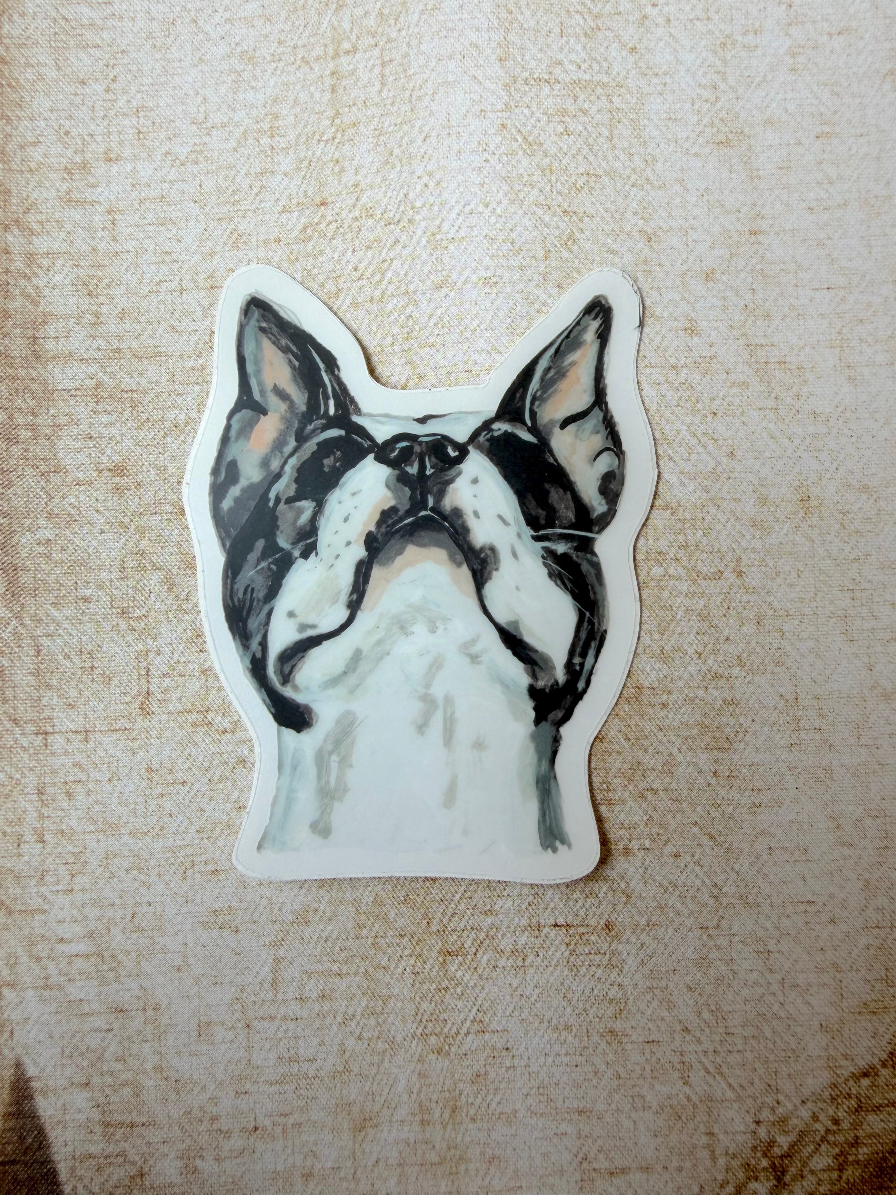 The Boston Terrier Dog Sticker