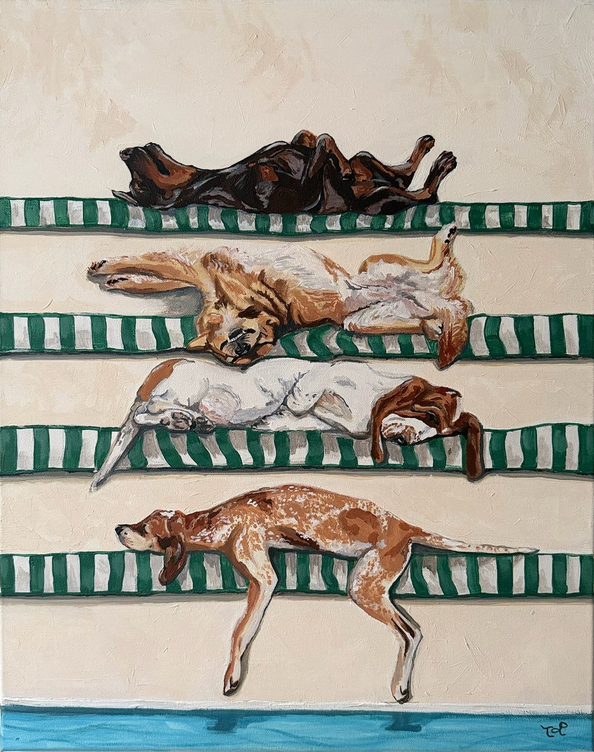 "The Sunbathers Print"