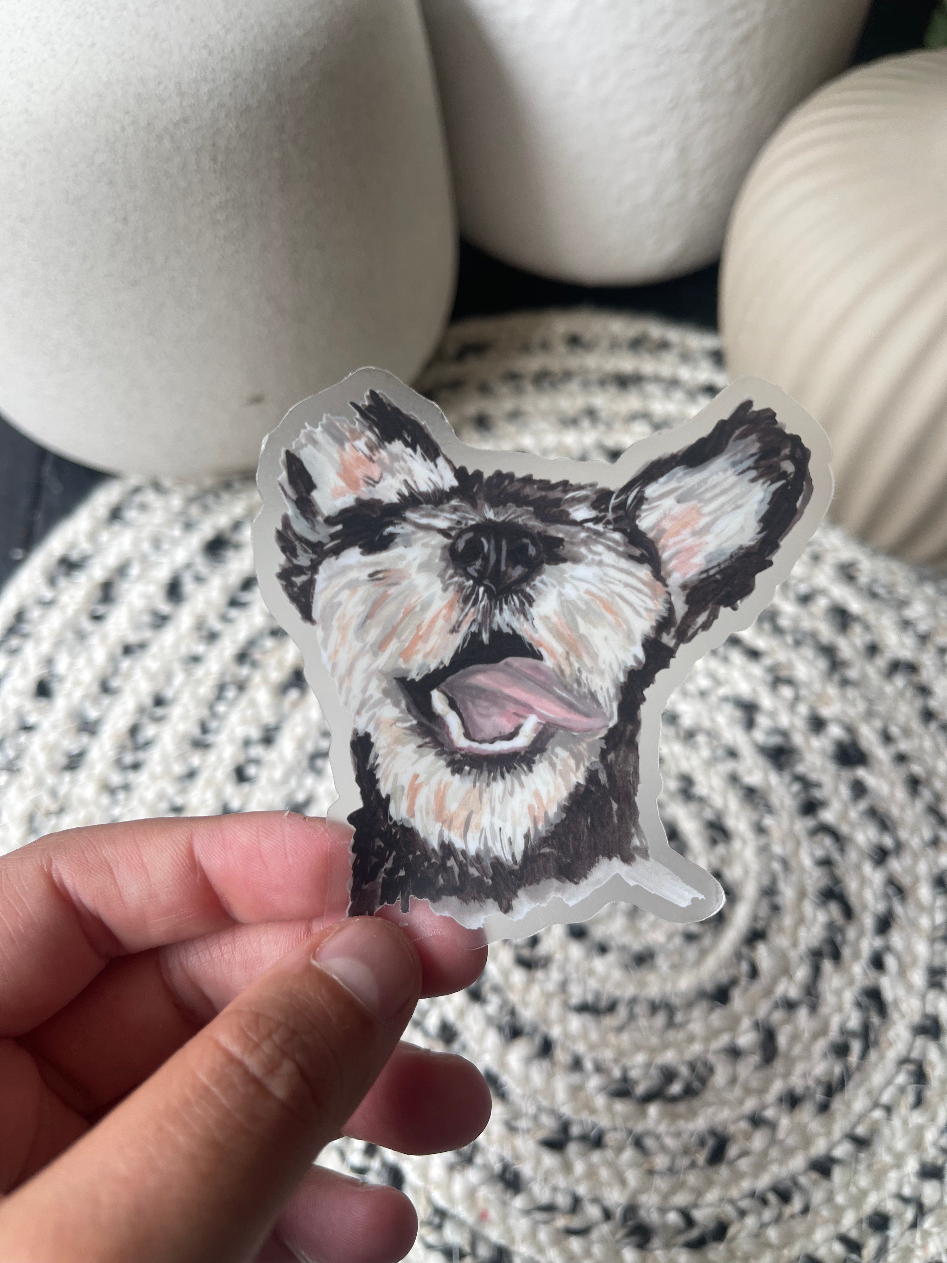 The Schnoodle Dog Sticker